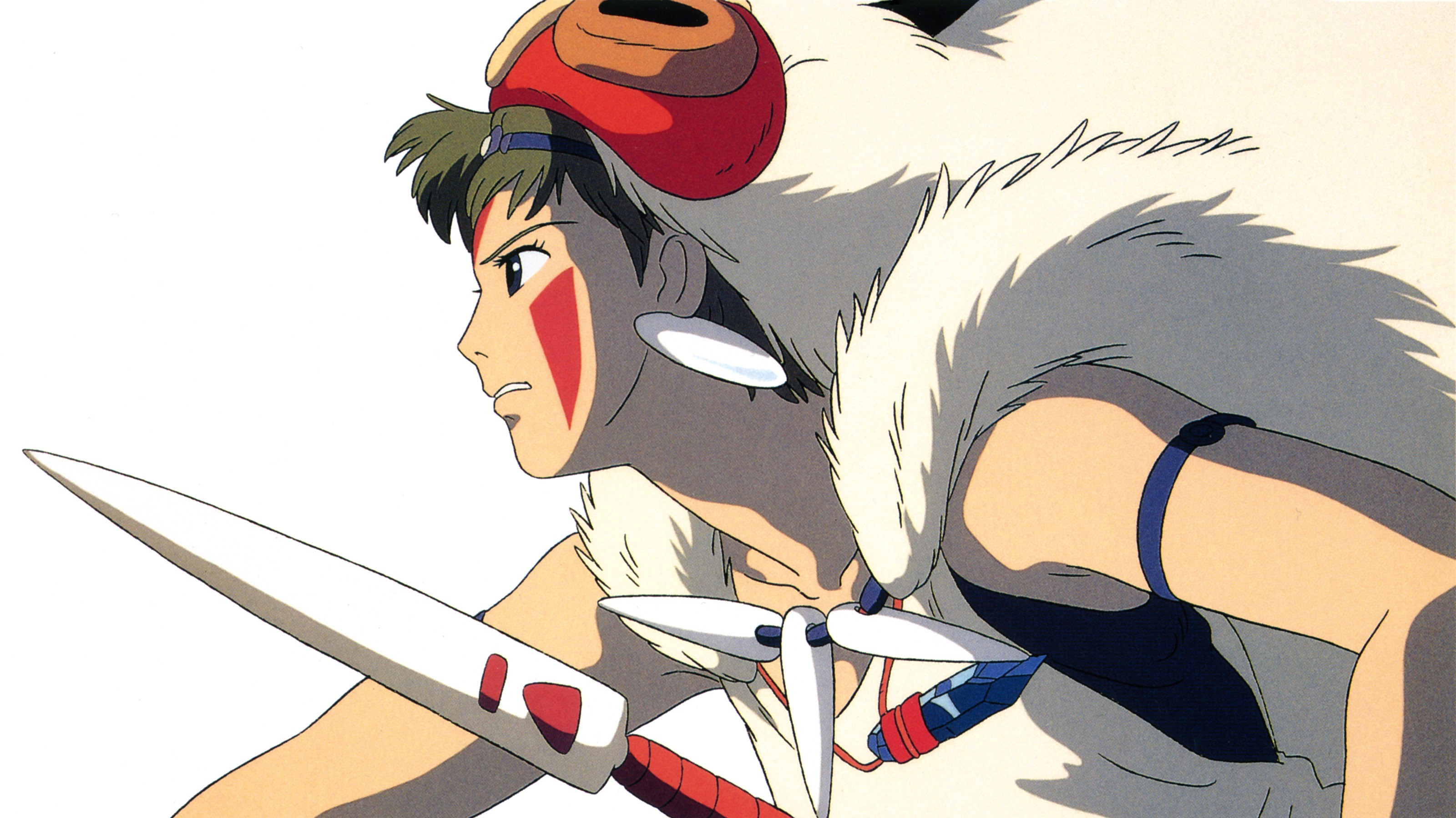 Studio Ghibli Princess Mononoke Anime Girls Wallpaper - Dessin Ghibli Princesse Mononoke , HD Wallpaper & Backgrounds