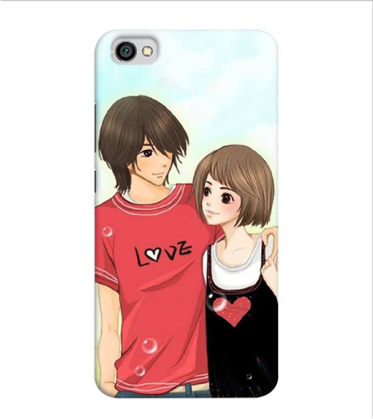 Obokart Back Cover For Mi Redmi Y1 Lite Love Birds Boy And Girl