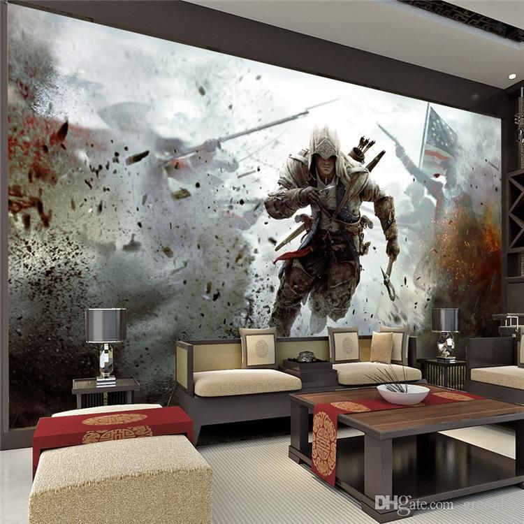 Game View Wall Mural Assassins Creed Photo Wallpaper - Spiderman Wallpaper For Room , HD Wallpaper & Backgrounds
