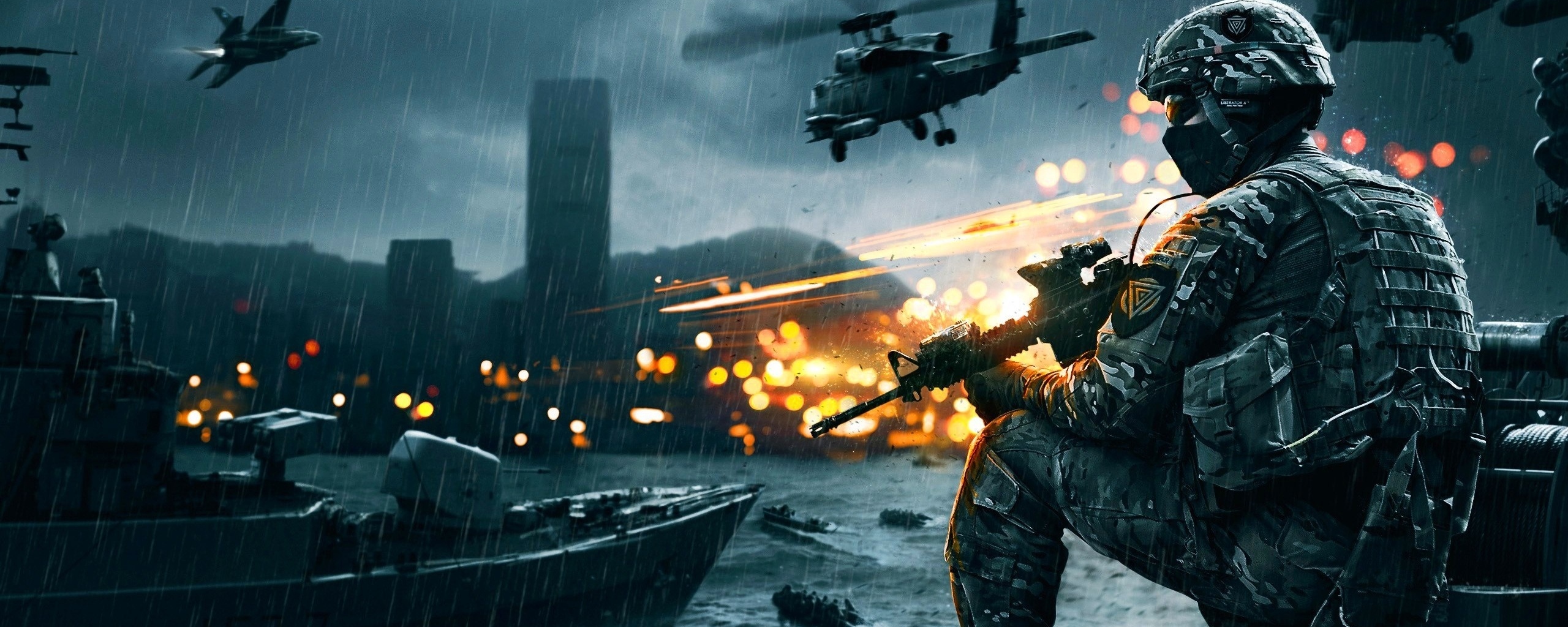 Gaming Wallpapers For Dual Monitors 3 - Battlefield 4 (#942334) - HD Wallpaper & Backgrounds