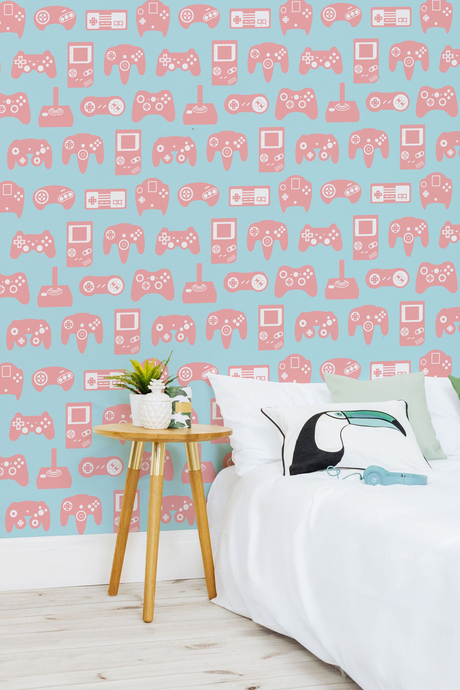 On The Lookout For Creative Bedroom Ideas This Retro - Wall , HD Wallpaper & Backgrounds