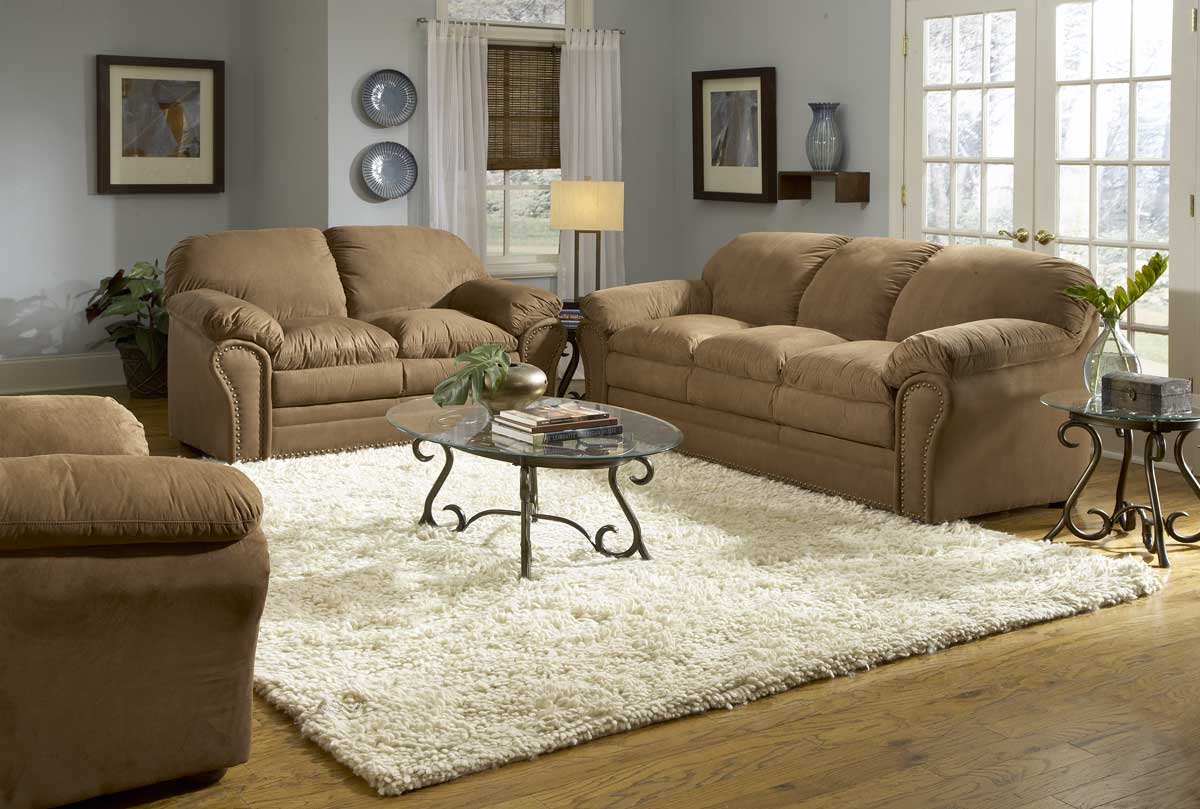 Brown Sofas For Classic Home Design - Grey Walls Light Brown Sofa , HD Wallpaper & Backgrounds