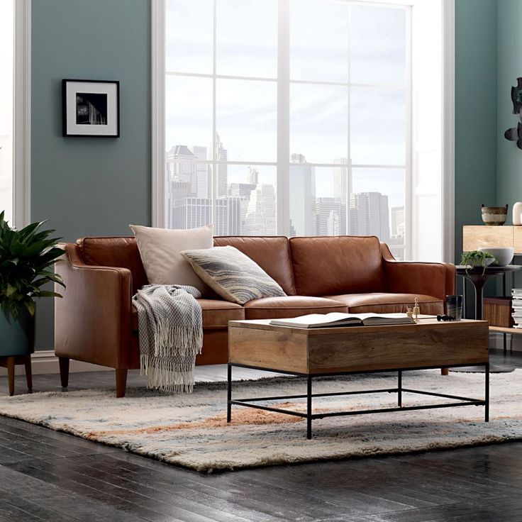 Light Brown Leather Couches Living Room - Odditieszone