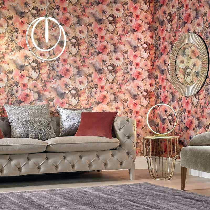 Brown Living Room Wallpaper Chocolate Brown Sofa Trendy