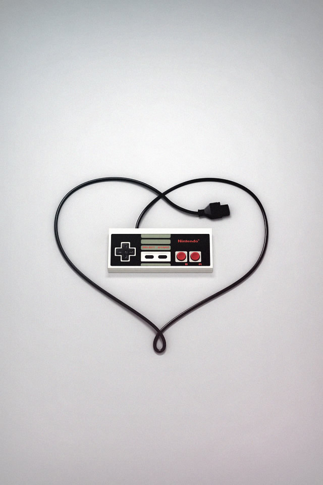 Nes Controllers In A Heart , HD Wallpaper & Backgrounds