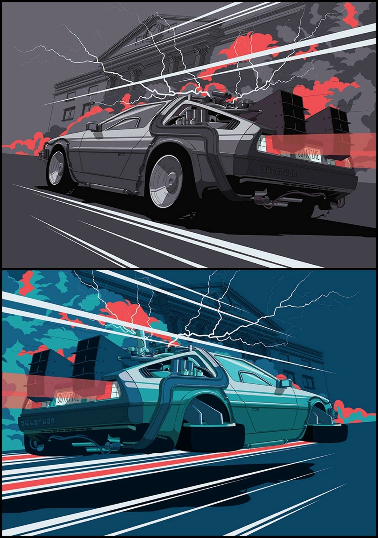 The Delorean Auto Volver Al Futuro, Regreso Al Futuro, - Wall Paper Back To The Futur , HD Wallpaper & Backgrounds