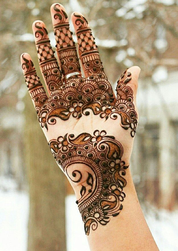 Arabic Mehndi Designs For Hands - Front Hand Mehndi Design 2018 Latest , HD Wallpaper & Backgrounds