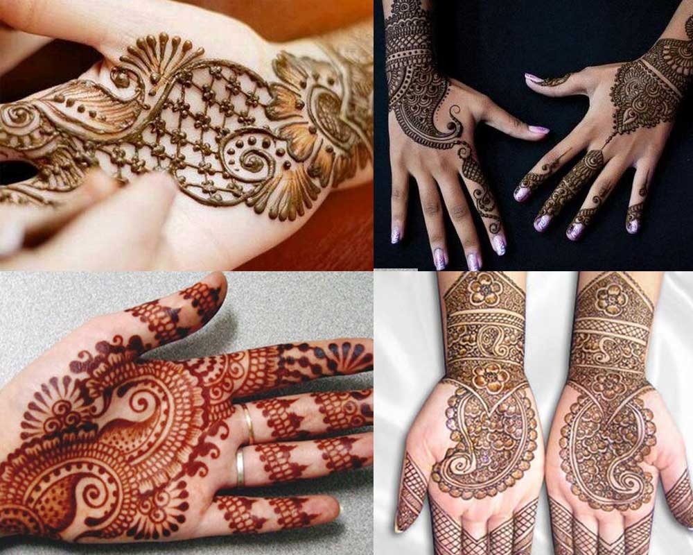 Paisley Mehndi - Simple Mehandi Design For Girls , HD Wallpaper & Backgrounds