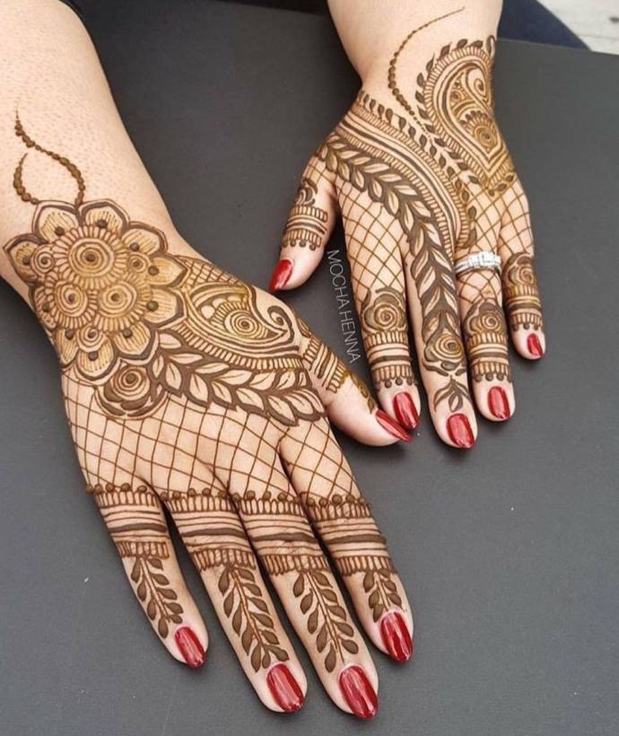 Top Floral Mehandi Designs For Hands - Back Hand Mehndi Design 2019 , HD Wallpaper & Backgrounds