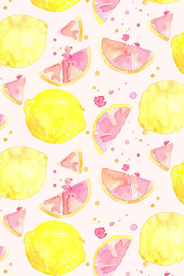 Pink Lemonade Watercolor Design By Erinanne - Cute Pink Lemonade Background , HD Wallpaper & Backgrounds