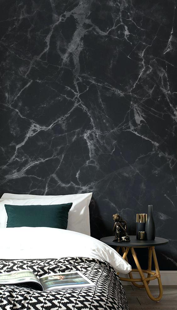 Black And White Marble Wallpaper Textured Marbles Bedrooms - Marble Wallpaper For Bedroom , HD Wallpaper & Backgrounds