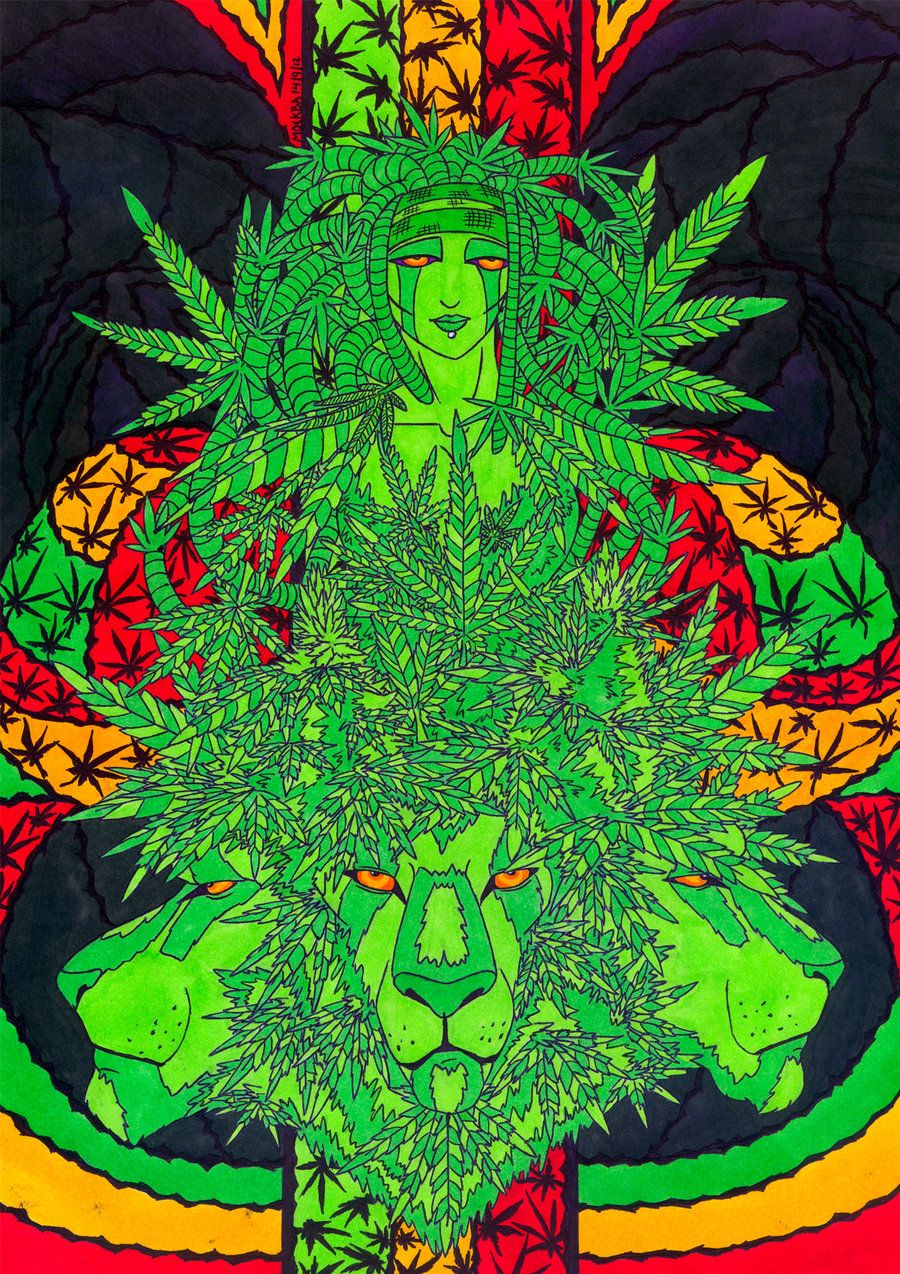 Trippy Weed Art , HD Wallpaper & Backgrounds
