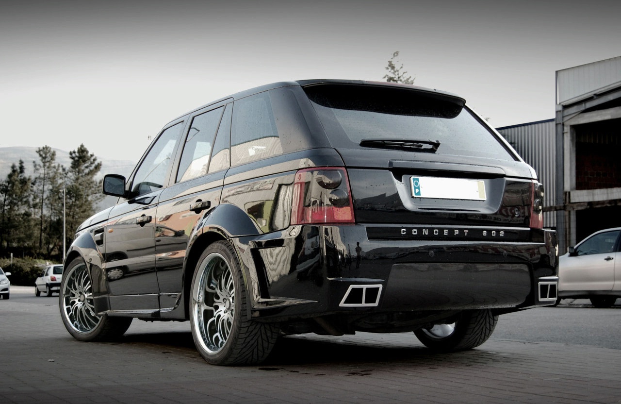 Range Rover Car Wallpaper 1366x768 - Range Rover Sport 2008 Tuning , HD Wallpaper & Backgrounds