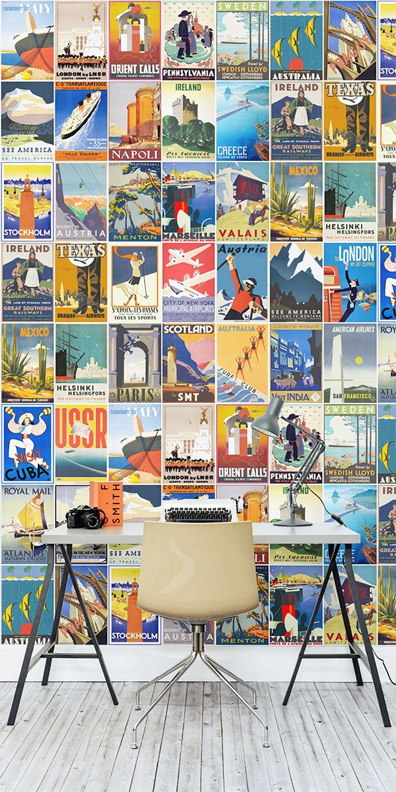 Looking For The Ultimate Travel Inspo This Retro Wallpaper - Vintage Poster , HD Wallpaper & Backgrounds