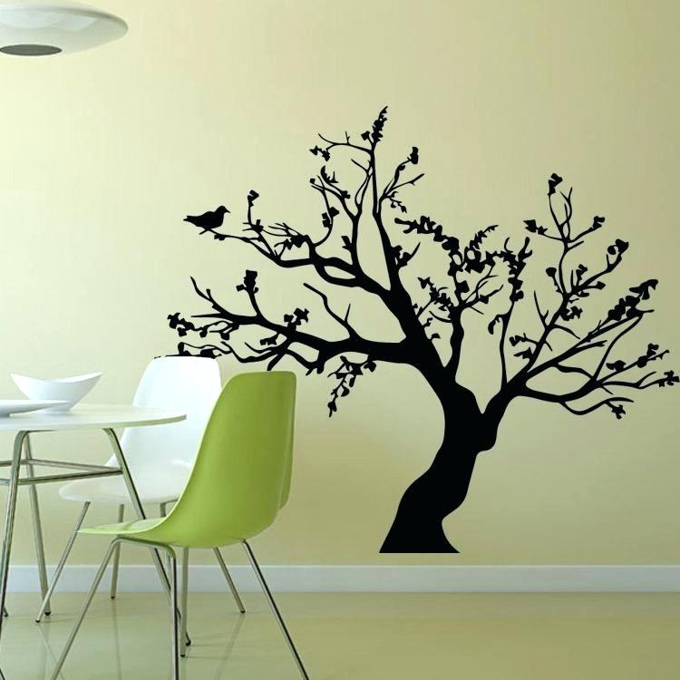 Tree Stickers For Wall Black Decal Nursery Removable - Black Wall Stickers For Bedroom , HD Wallpaper & Backgrounds