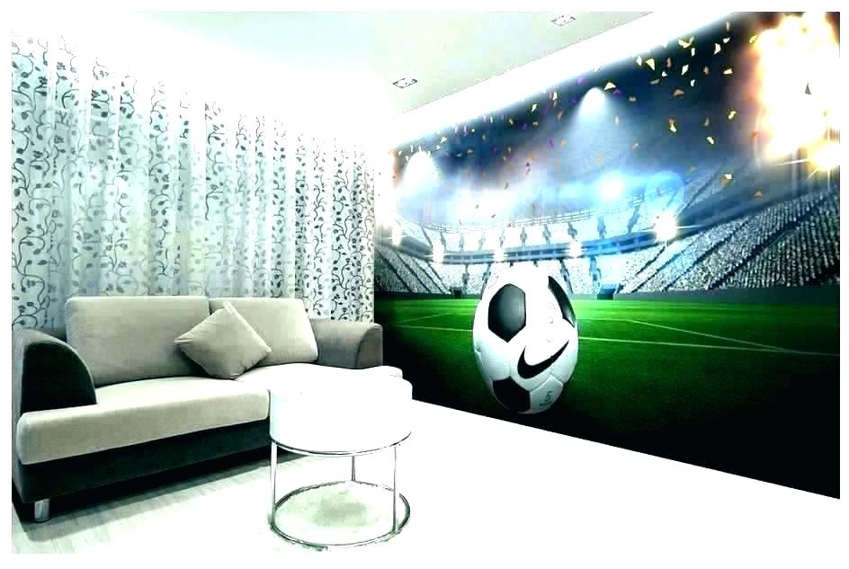 Wall Mural Decal Soccer Murals Amazon Decals Football - Mural , HD Wallpaper & Backgrounds