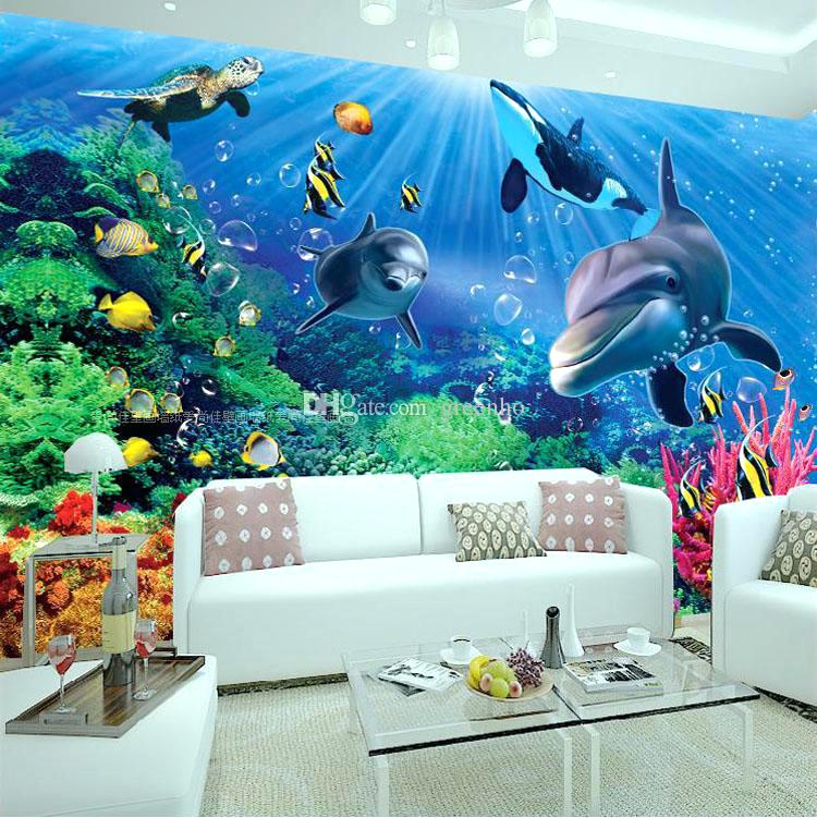 Wallpaper Mural Wall Mural Underwater World Photo Wallpaper - 3d Wallpaper Wall Art , HD Wallpaper & Backgrounds