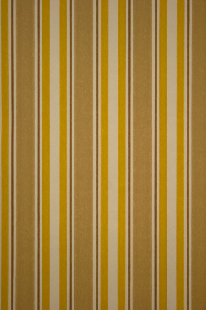 1960's-1970's Wallpaper With Large And Small Stripes - Brown And Yellow Stripes , HD Wallpaper & Backgrounds