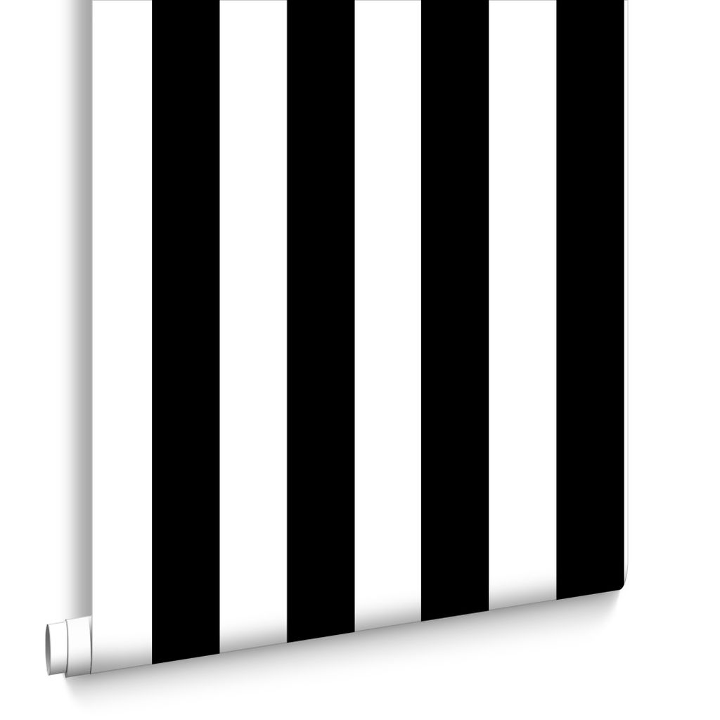 Black And White Stripe Wallpaper - Graham And Brown Black And White Striped , HD Wallpaper & Backgrounds