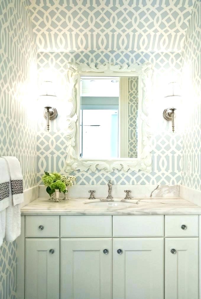 Modern Bathroom Wallpaper Modern Bathroom Wallpaper - Imperial Trellis Wallpaper Schumacher , HD Wallpaper & Backgrounds