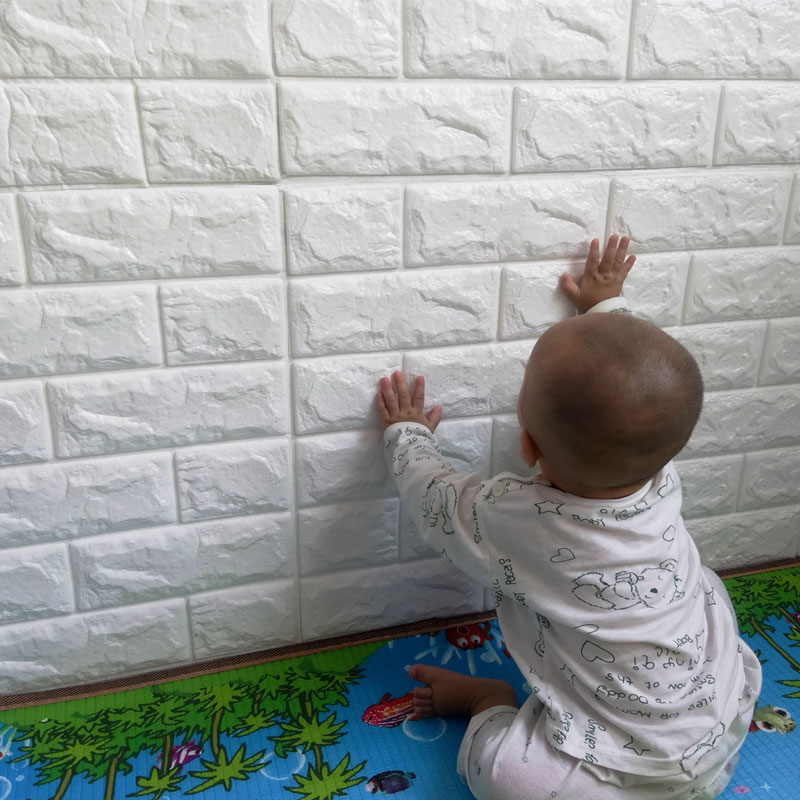 Brick Pattern Wallpaper Adhesive 3d Stereoscopic Wall - Creative Wall Ideas Kindergarten , HD Wallpaper & Backgrounds