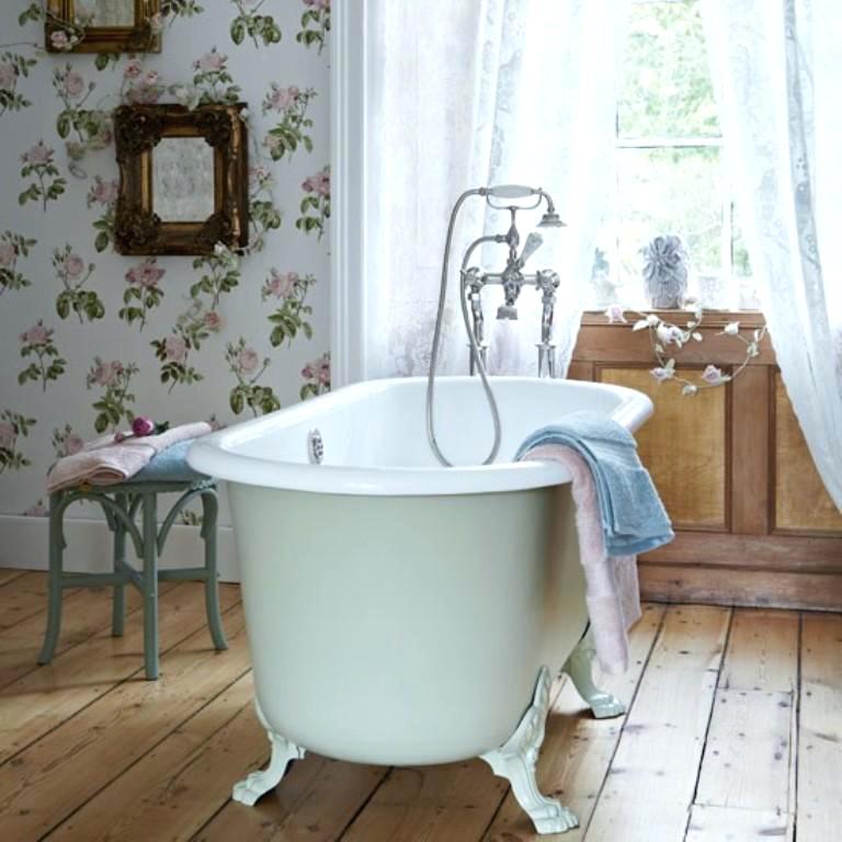 Wallpaper Ideas For Bathroom Gorgeous Bathroom Wallpaper - Country Cottage Bathroom , HD Wallpaper & Backgrounds