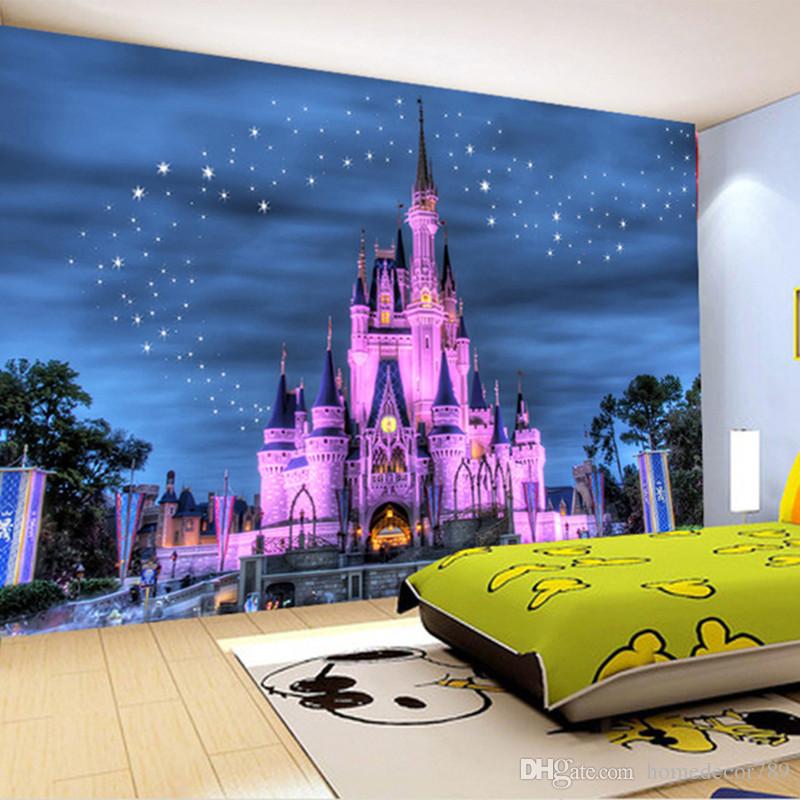 Custom 3d Photo Wallpaper For Boys Girls Kids' Room - Papier Peint Chateau Disney , HD Wallpaper & Backgrounds