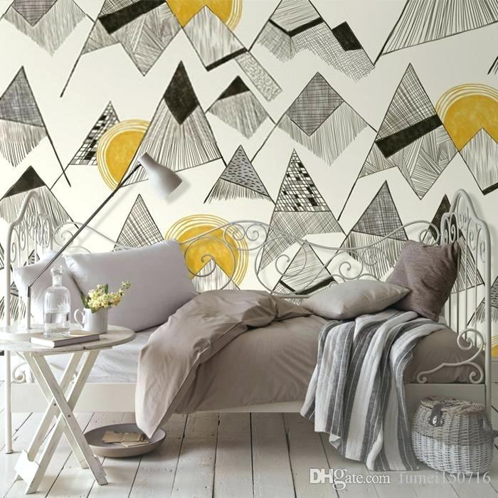 Mountain - Wall Mural Geometric Art , HD Wallpaper & Backgrounds