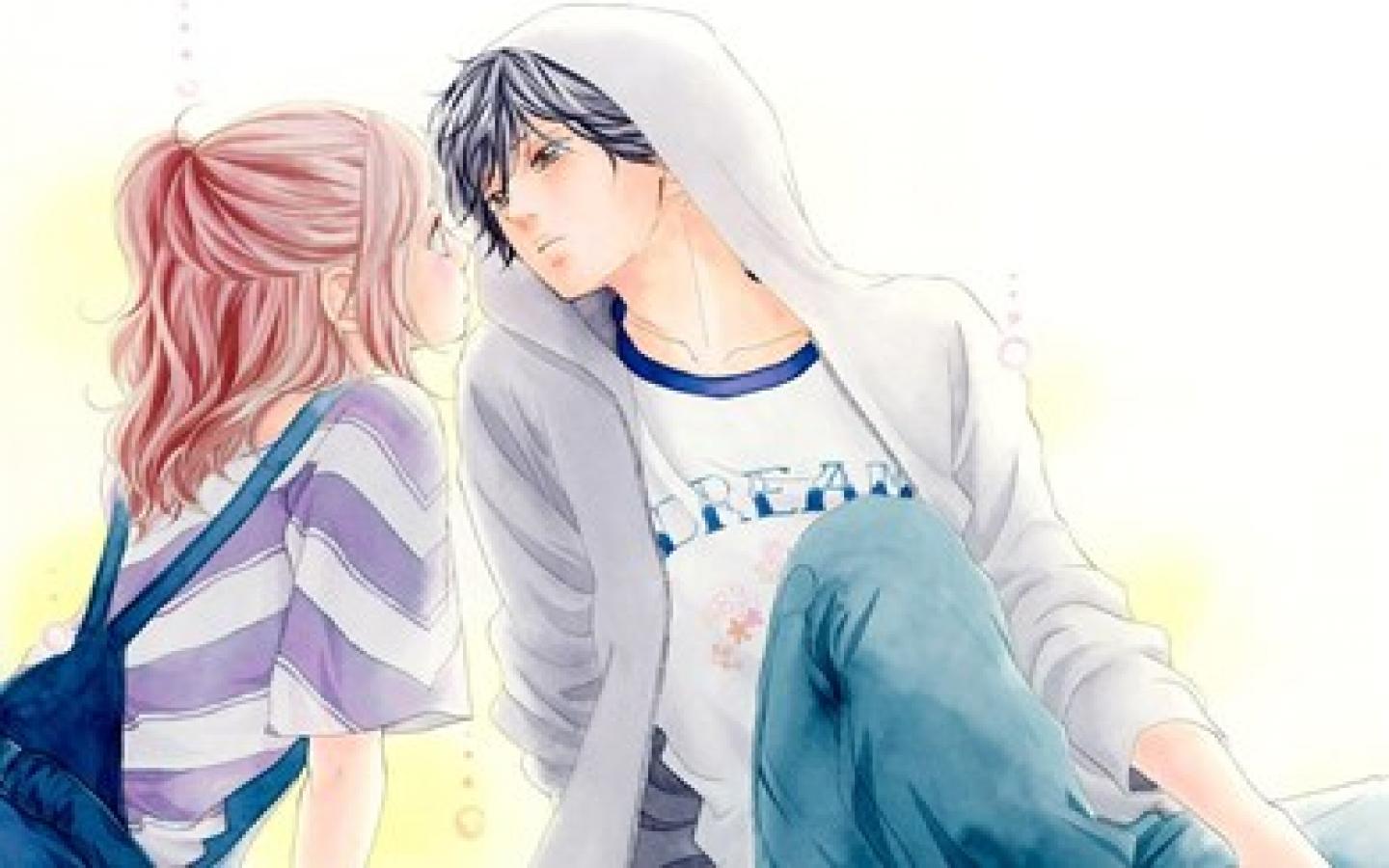 Cute Anime Couple Wallpaper Od5a1b9 Wallimpex Com - Ao Haru Ride Imagenes Hd , HD Wallpaper & Backgrounds