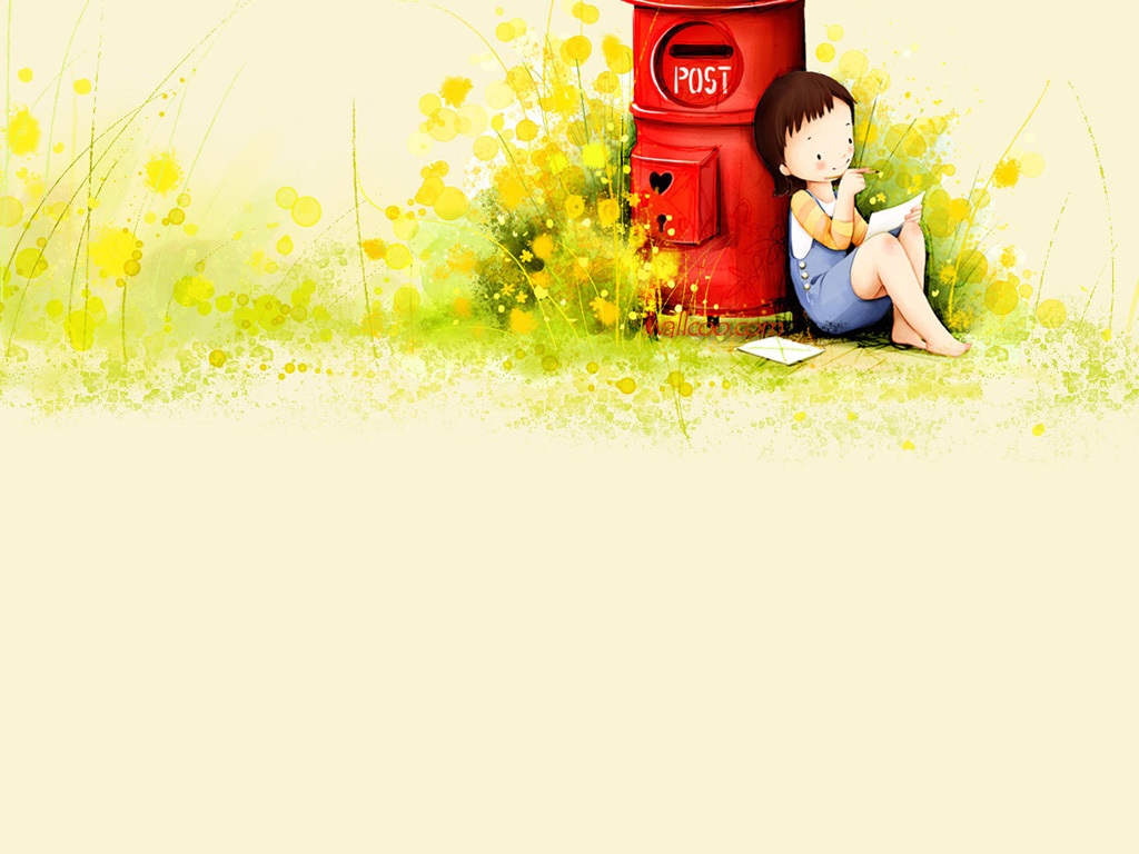 Cartoon Cute Wallpaper - Hd Cute Girl Cartoon , HD Wallpaper & Backgrounds