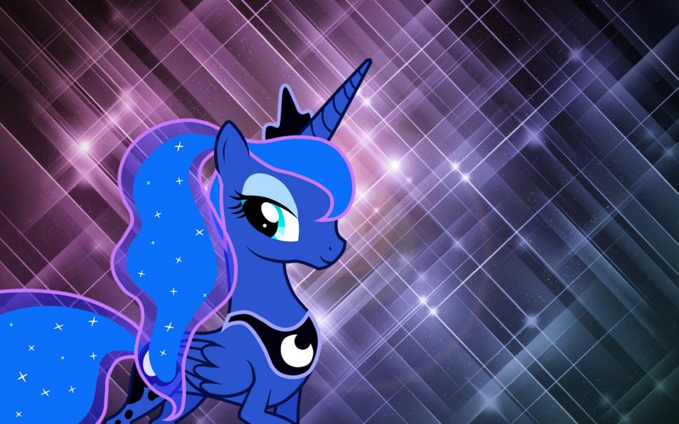 Princess Luna Wallpaper - Blue Sparkle Background , HD Wallpaper & Backgrounds