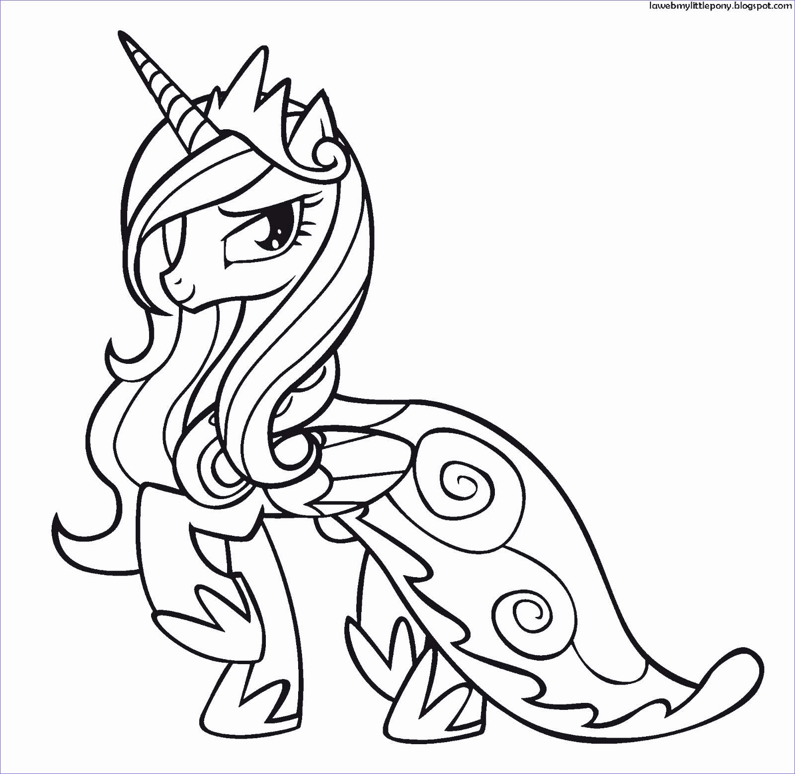 Princess Celestia Coloring Pages Dessin My Little Pony - Princess Cadence Coloring Pages , HD Wallpaper & Backgrounds