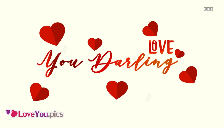 Love You Darling Wallpaper - Love You Darling , HD Wallpaper & Backgrounds