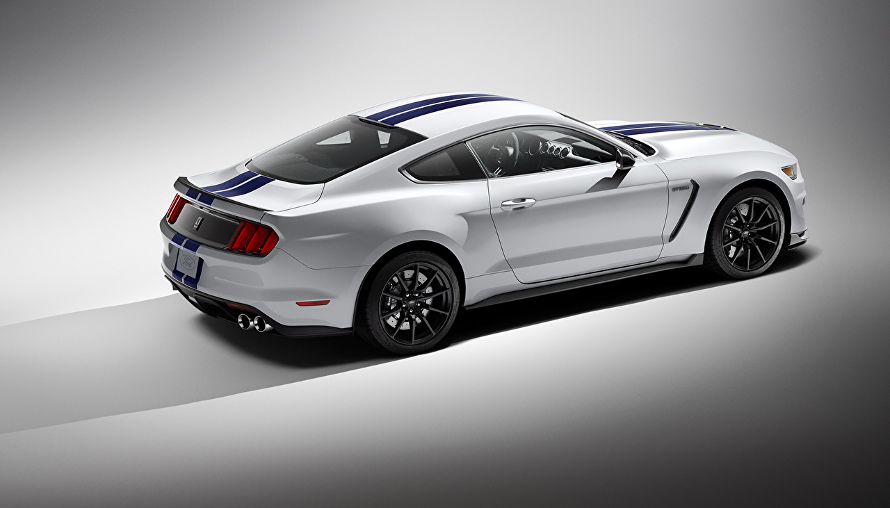Wallpapers Ford Tuning 2015 Mustang Shelby Gt350 White - Mustang Stickers , HD Wallpaper & Backgrounds