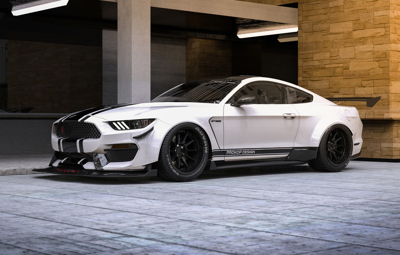 Photo Wallpaper Mustang, Ford, Shelby, White, Machine, - Performance Car , HD Wallpaper & Backgrounds