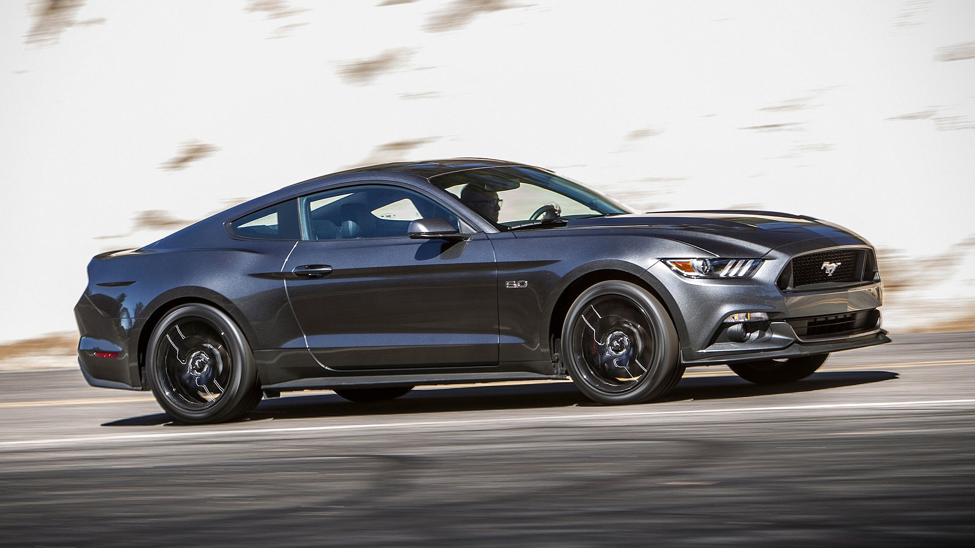 2015 Ford Mustang Gt Blue Hd Wallpaper - 2015 Ford Mustang Gunmetal , HD Wallpaper & Backgrounds