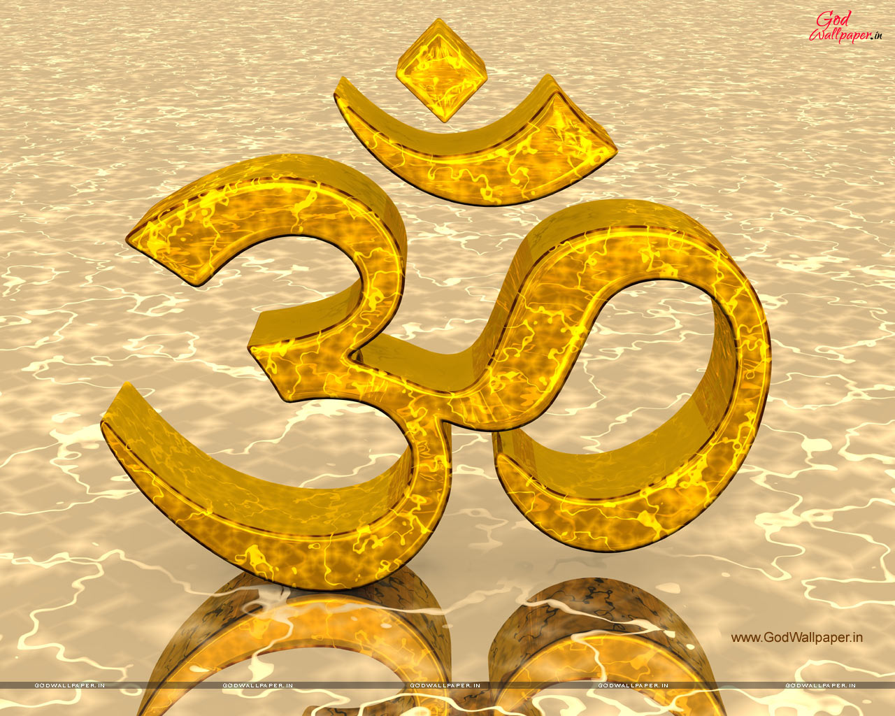 Om 3d Wallpaper - Gold Om Sign , HD Wallpaper & Backgrounds