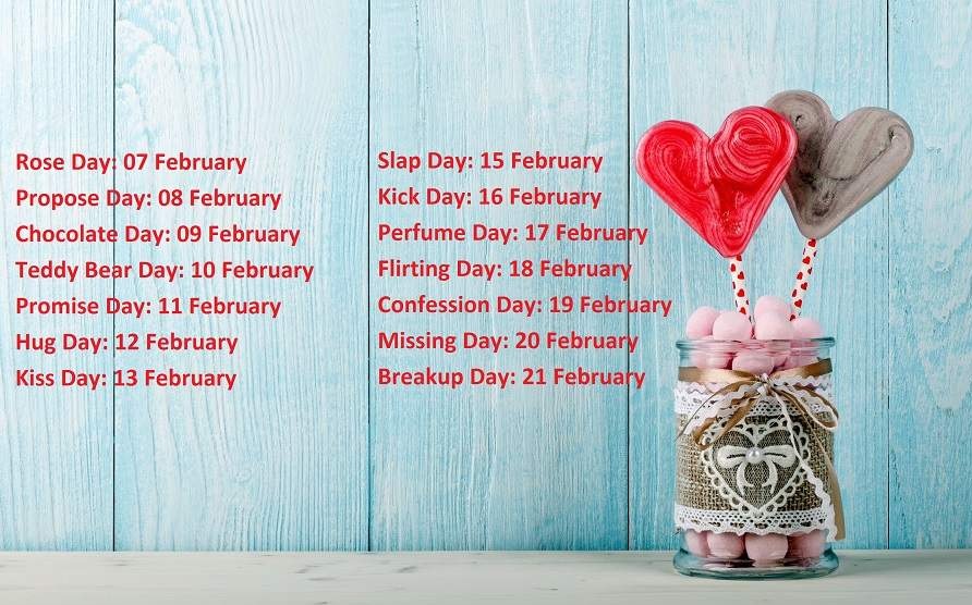 Valentine Week List Feb - 7 Feb To 21 Feb Days List 2019 , HD Wallpaper & Backgrounds
