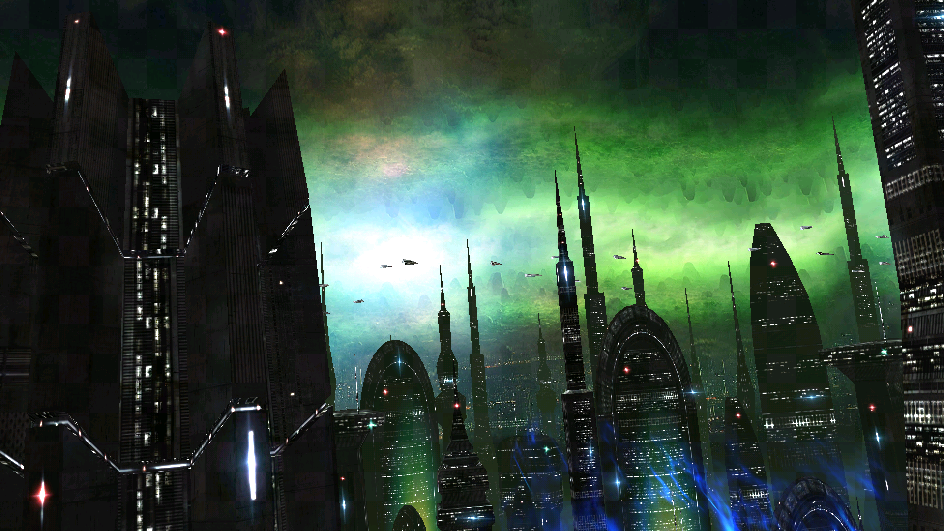 Space Colony Turns Your Home Screen Into An Alien Cityscape - Space Colony Live , HD Wallpaper & Backgrounds