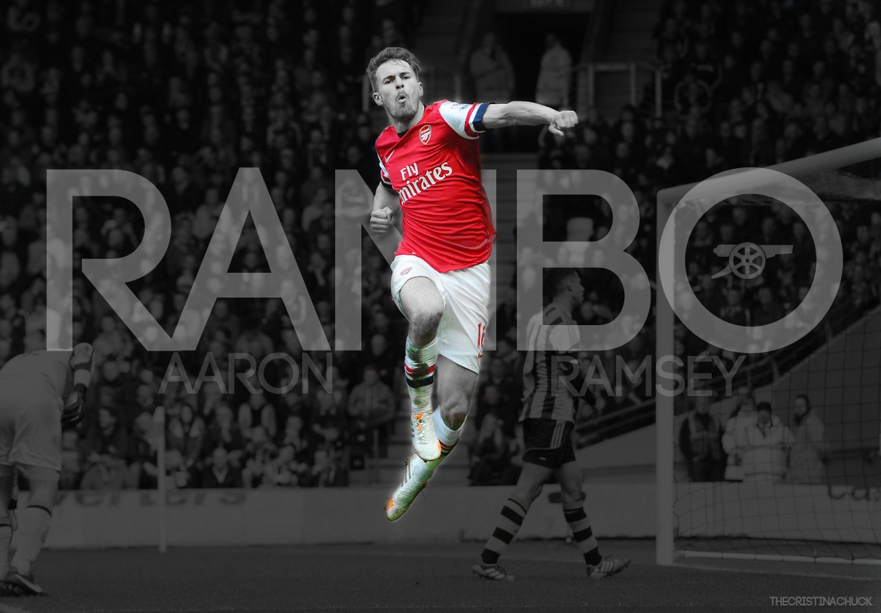 Aaron Ramsey Rambo Arsenal Fc Hd Desktop Wallpapers - Player , HD Wallpaper & Backgrounds