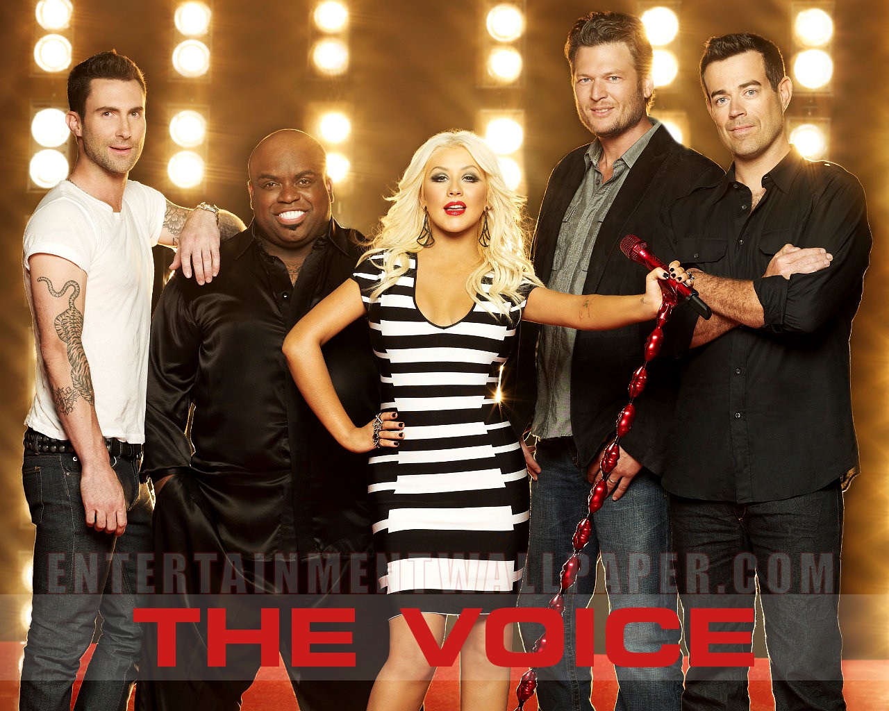 The Voice Wallpaper - Voice Judges Season 5 , HD Wallpaper & Backgrounds