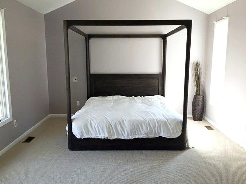 Click To See This Drastic Master Bedroom Makeover Featuring - Restoration Hardware Martens Canopy Bed , HD Wallpaper & Backgrounds