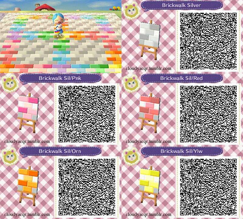 Animal Crossing - Animal Crossing Path Qr Codes , HD Wallpaper & Backgrounds
