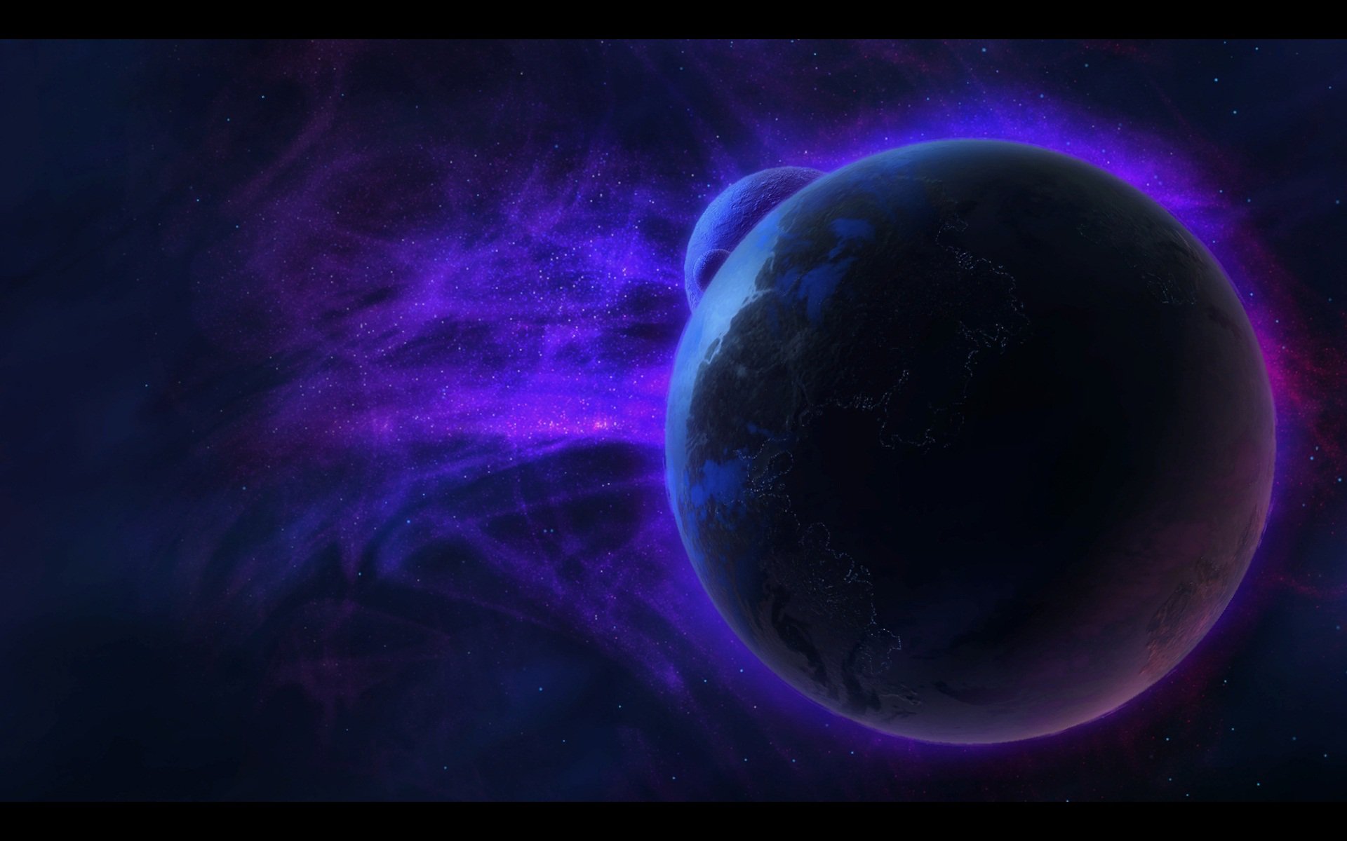 Dark Blue Wallpaper Hd - Heroes Of The Storm Planet , HD Wallpaper & Backgrounds