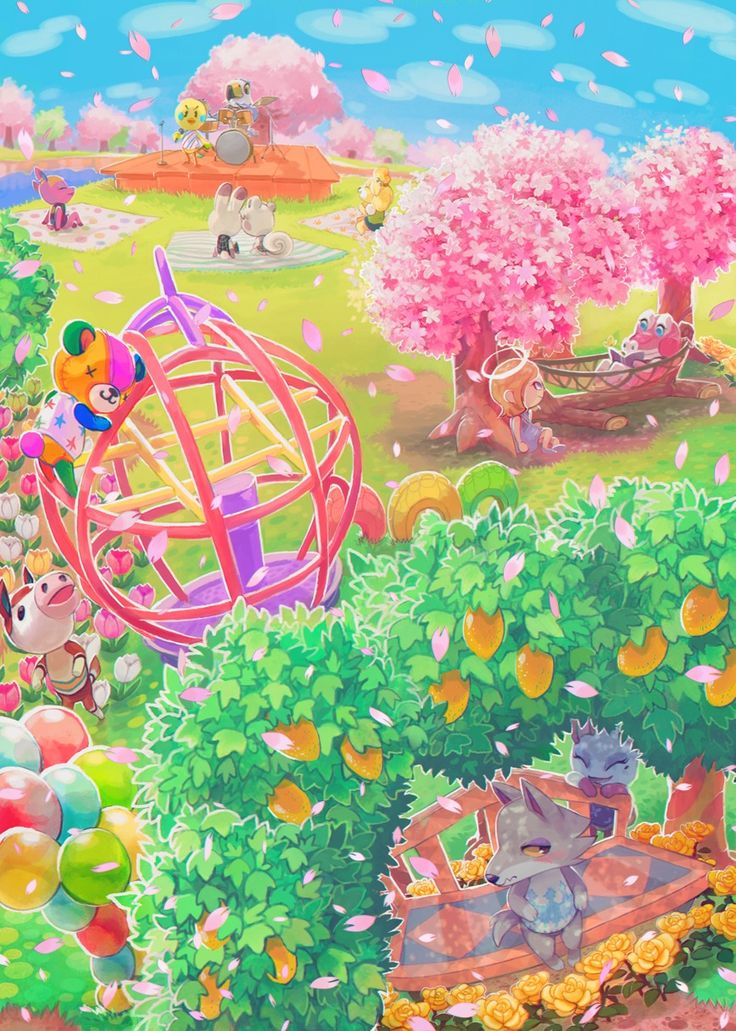 Animal Crossing New Leaf Background - Animal Crossing Spring , HD Wallpaper & Backgrounds