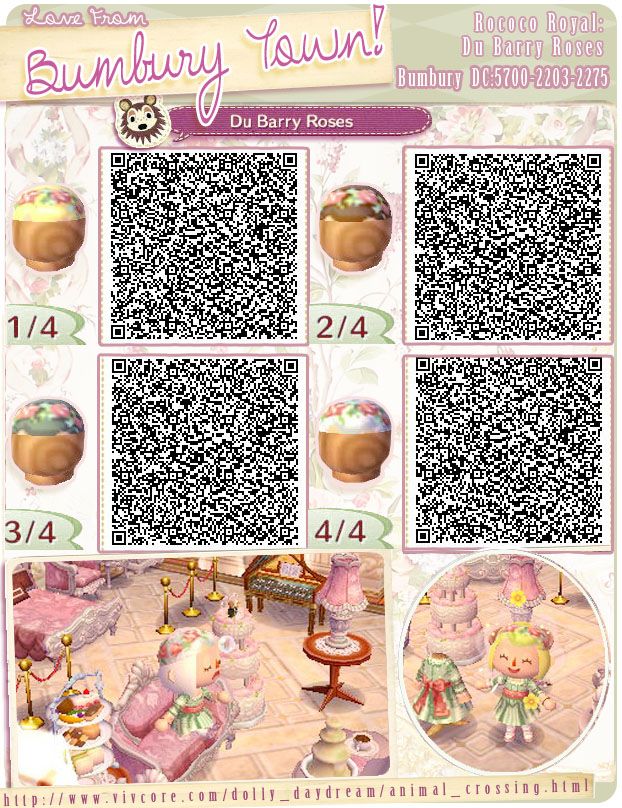 Pin By Tokie Animal Crossing Qr Codes On Louis Xv Style - Acnl Qr Codes Flower Crown , HD Wallpaper & Backgrounds