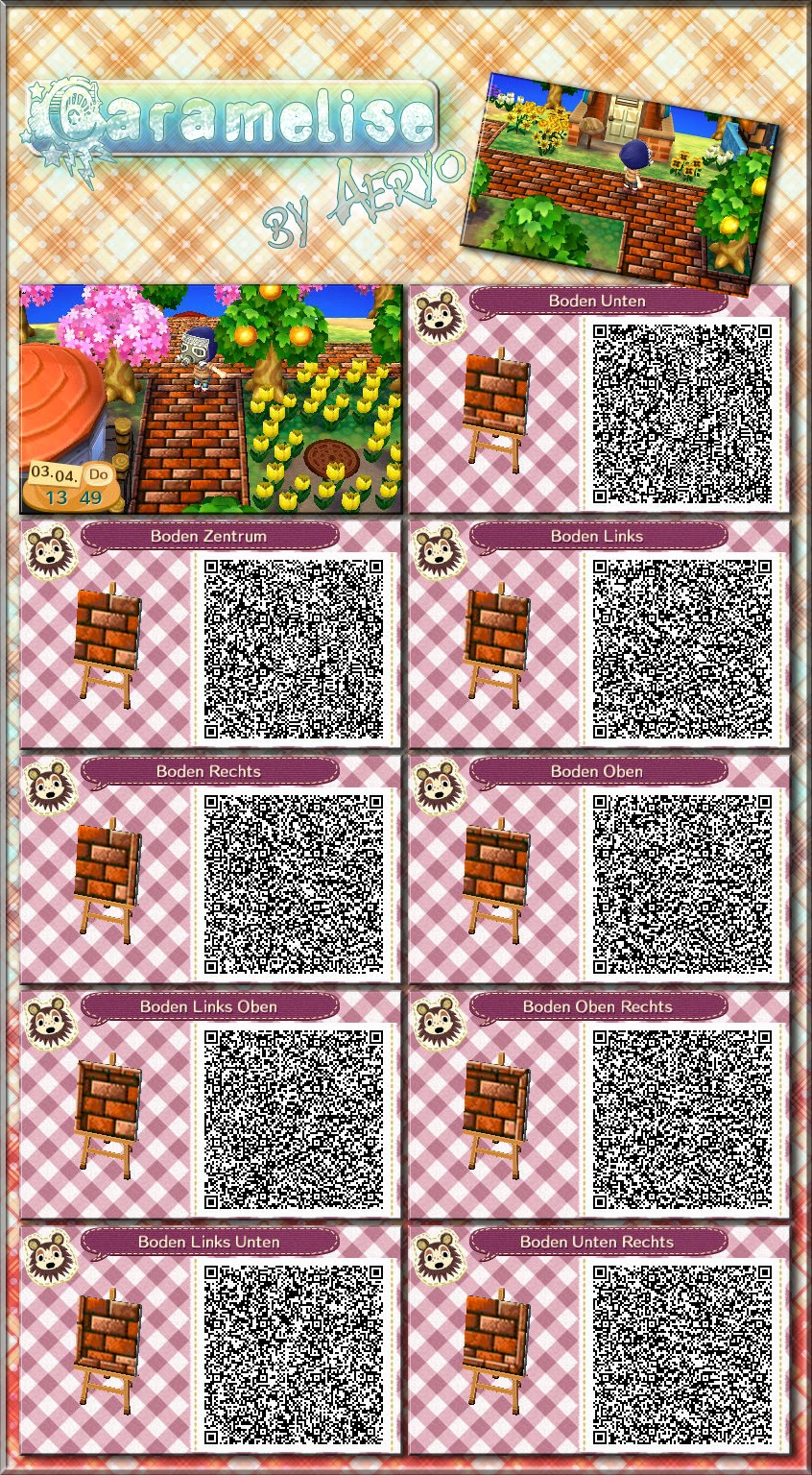 New Leaf Images Animal Crossing - Acnl Path Qr Codes Brick , HD Wallpaper & Backgrounds