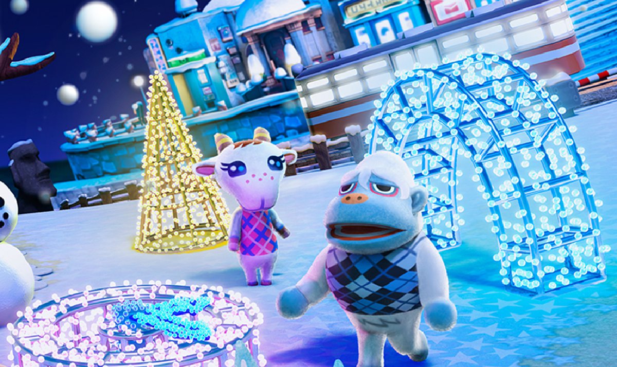 New Leaf Furniture- Jingle Series - Merry Christmas Animal Crossing , HD Wallpaper & Backgrounds