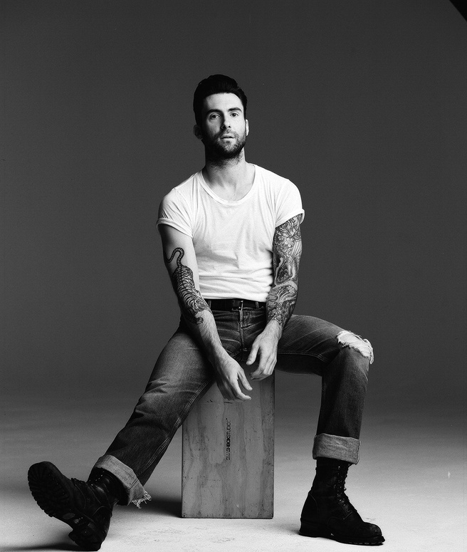 Download Hd Adam Levine Wallpapers Source - Adam Levine Black And White