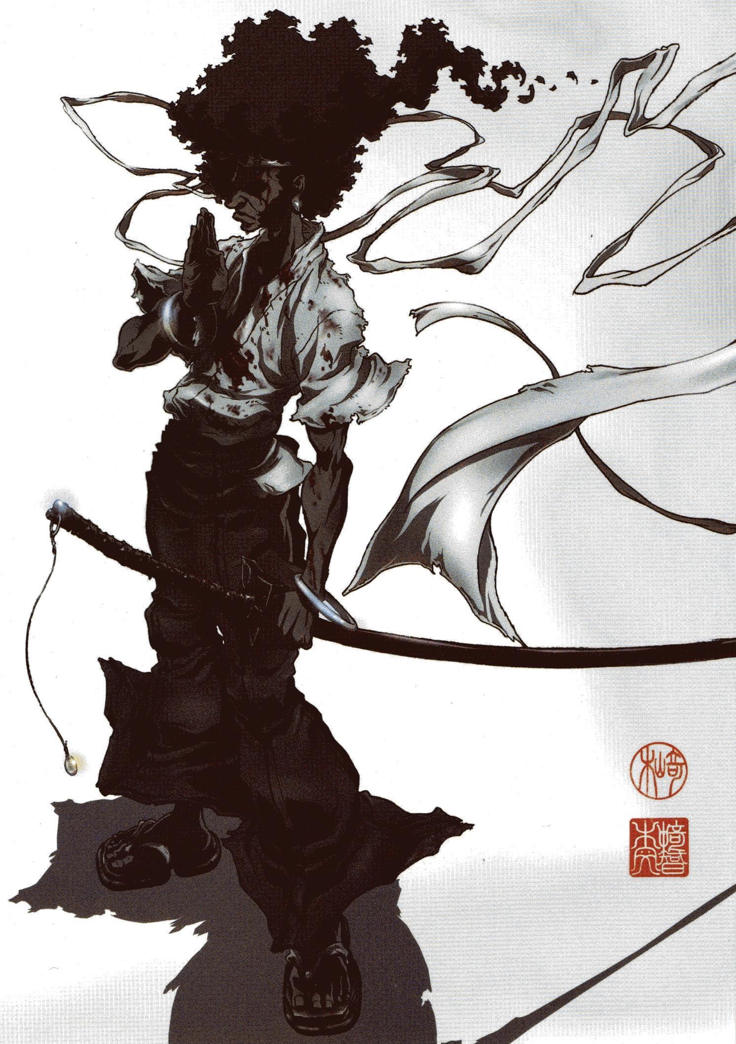 Afro Samurai Vs Jubei Kibagame - Afro Samurai Wallpaper Hd Phone , HD Wallpaper & Backgrounds